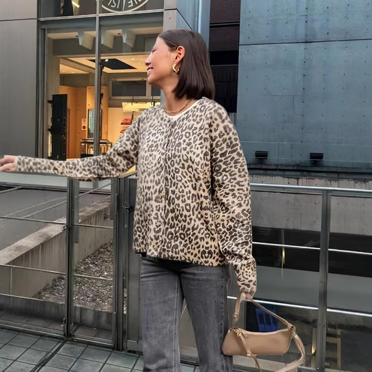 Damen Gemusterter Pullover Heidi-Mode