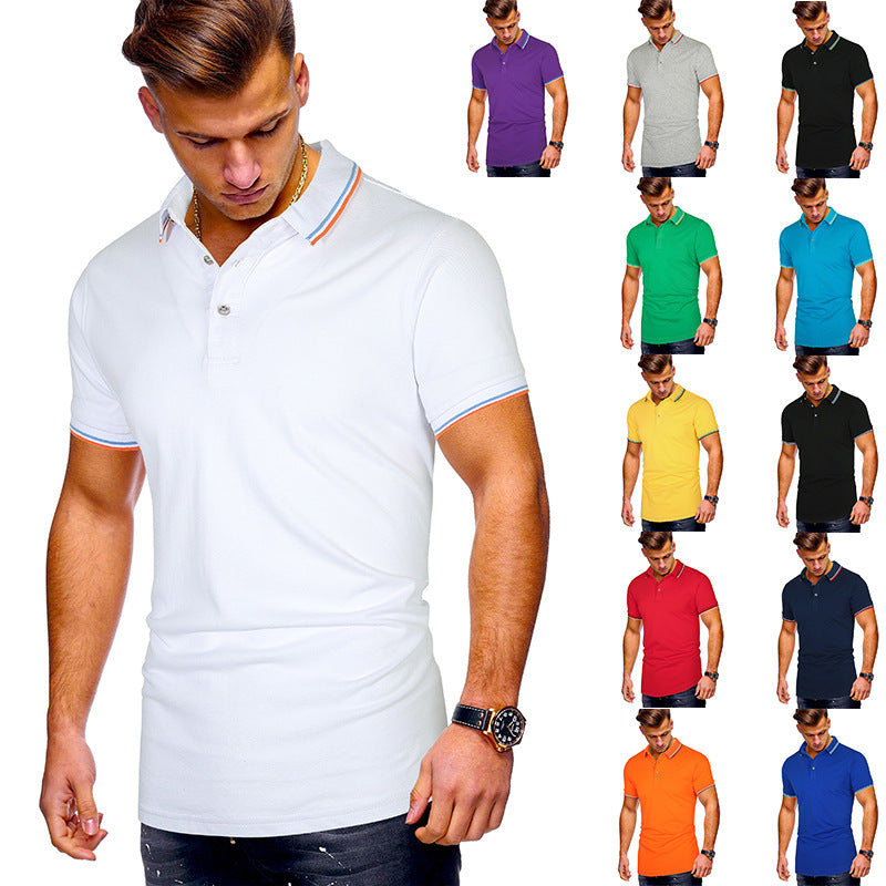 Herren Poloshirt mit modernen Akzenten Heidi-Mode