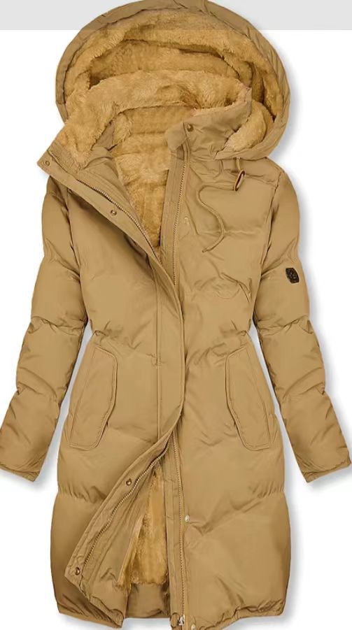 Damen gefütterter Winterparka mit abnehmbarer Kapuze und weichem Innenfutter Heidi-Mode