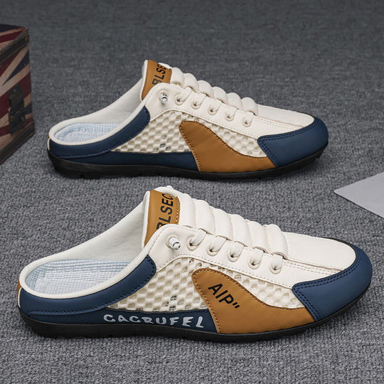 Herren Leichte Slip-On Freizeitsneaker mit Atmungsaktivem Mesh-Design Heidi-Mode
