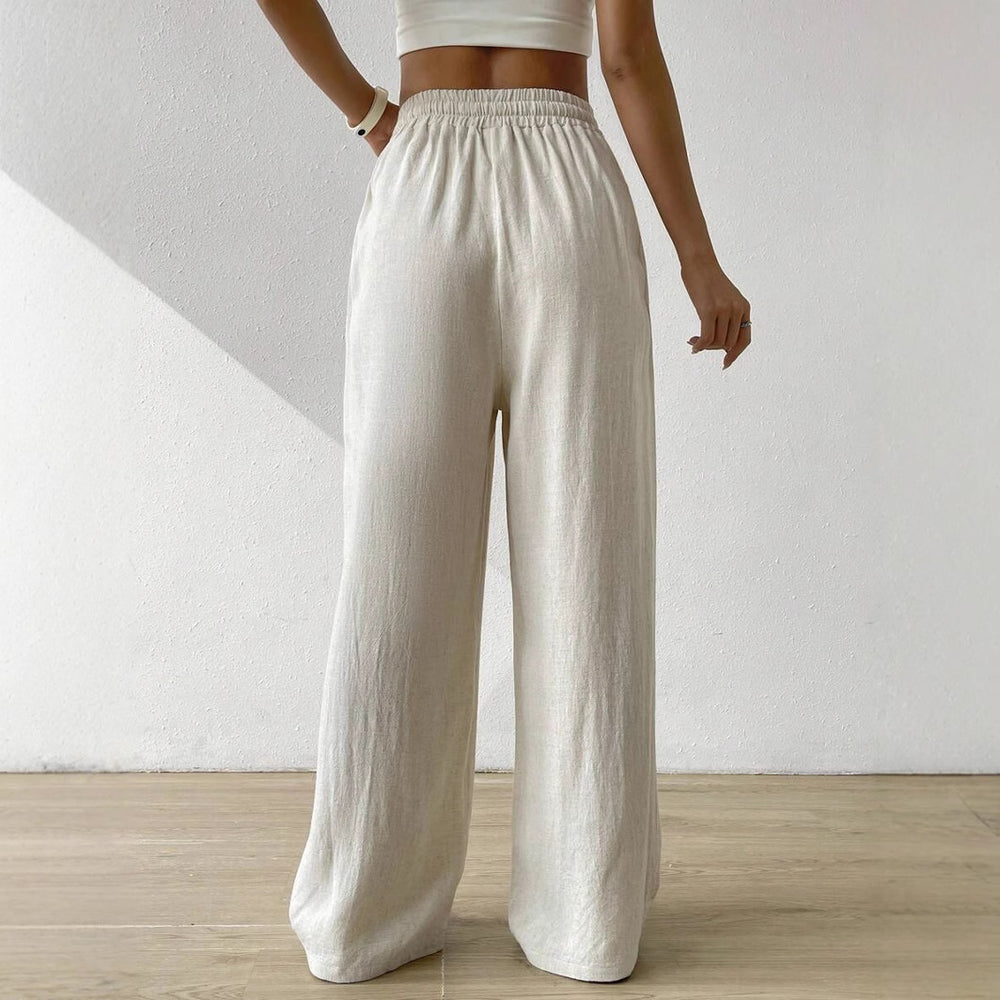 Damen entspannte Leinenhose Heidi-Mode
