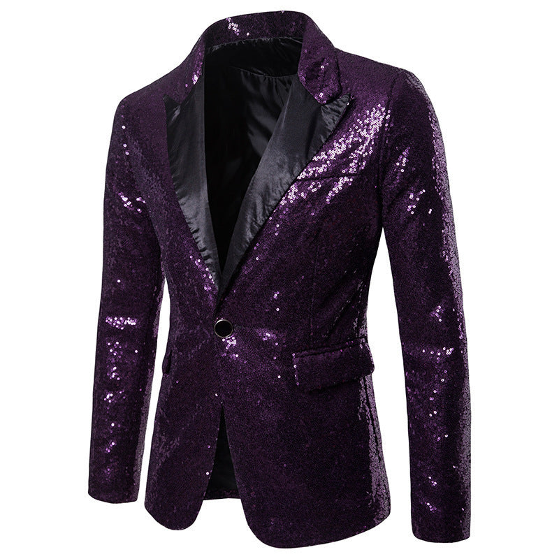 Herren Pailletten Formal Blazer Heidi-Mode