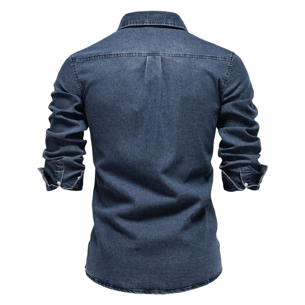 Herren Jeanshemd Heidi-Mode