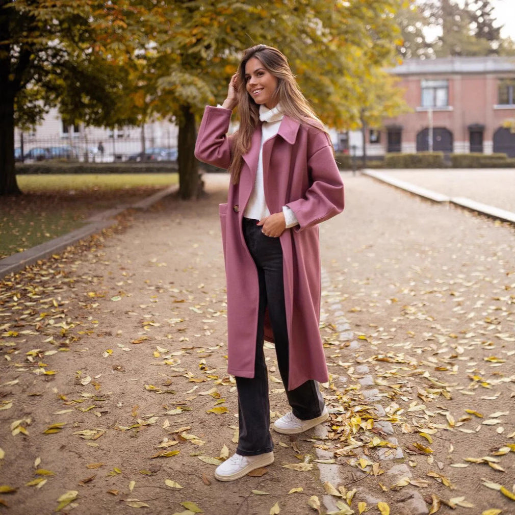 Damen Übergröße Langmantel Heidi-Mode