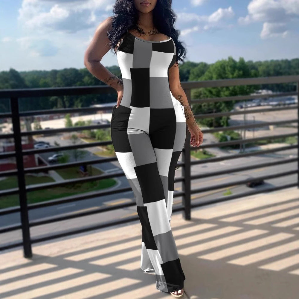 Damen Jumpsuit im modernen Streifenlook Heidi-Mode