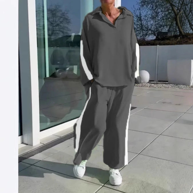 Damen modisches Freizeitanzug-Set mit sportlichem Schnitt Heidi-Mode