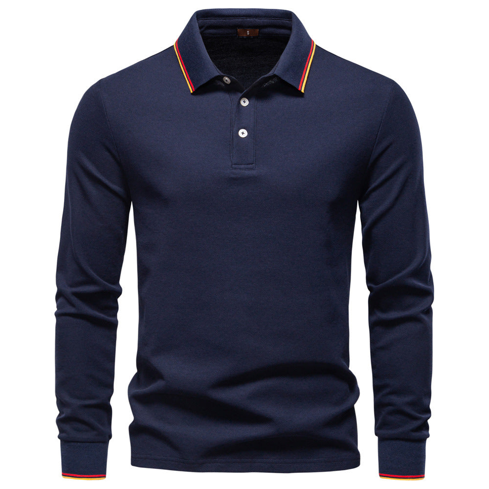 Herren Langarm Poloshirt Heidi-Mode