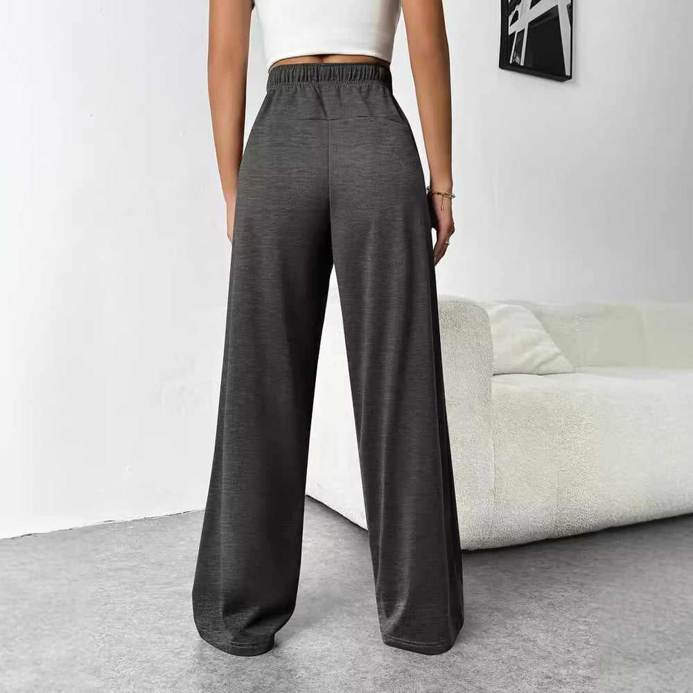 Damen Bequeme Freizeithose mit elastischem Bund und weitem Schnitt Heidi-Mode