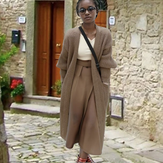 Damen Strickmantel Heidi-Mode