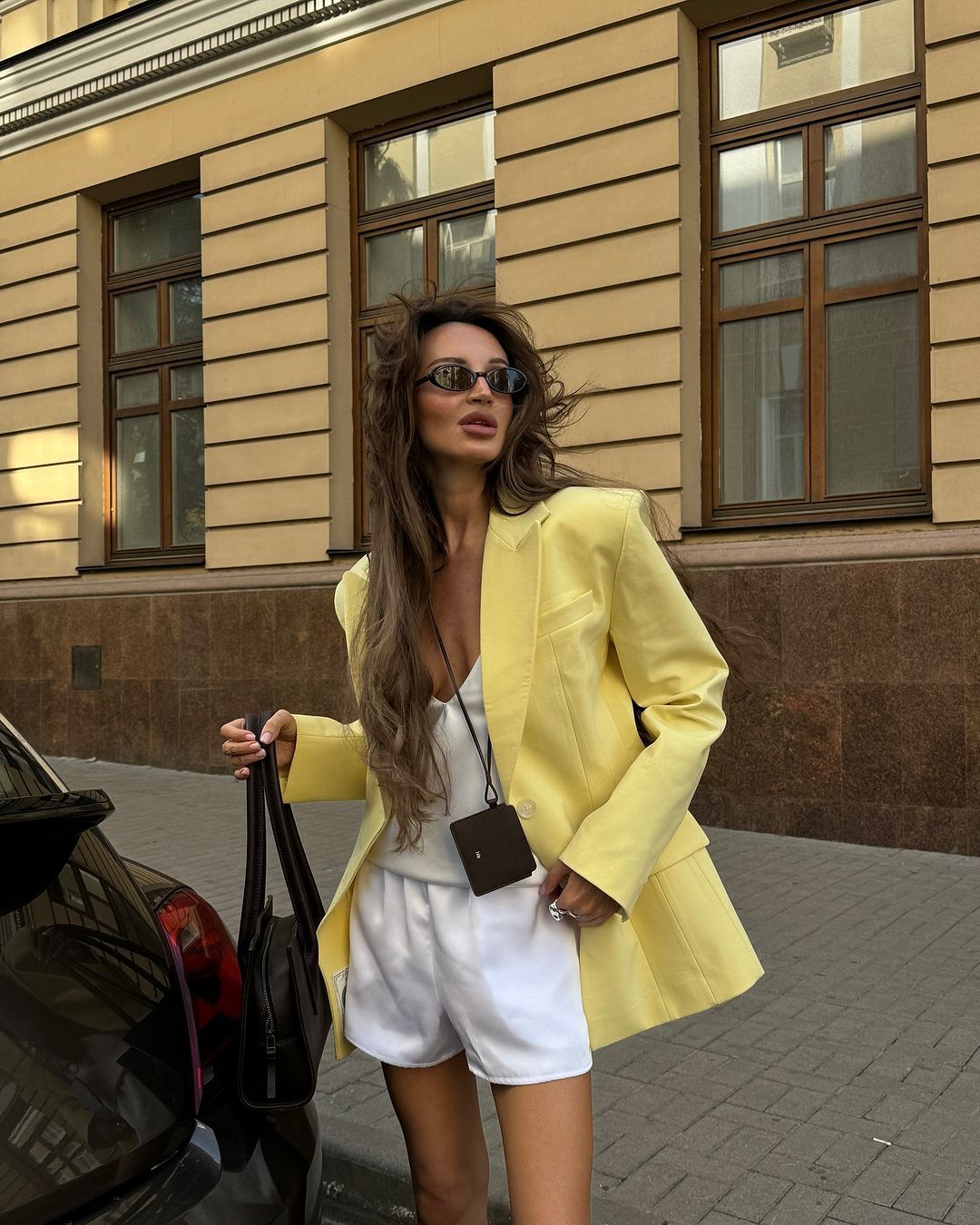Damen Eleganter Oversized Blazer mit tiefem Revers Heidi-Mode