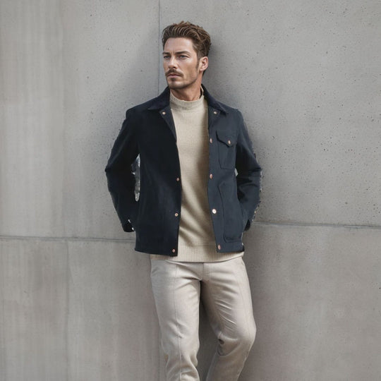 Herren trendige Jeansjacke Heidi-Mode