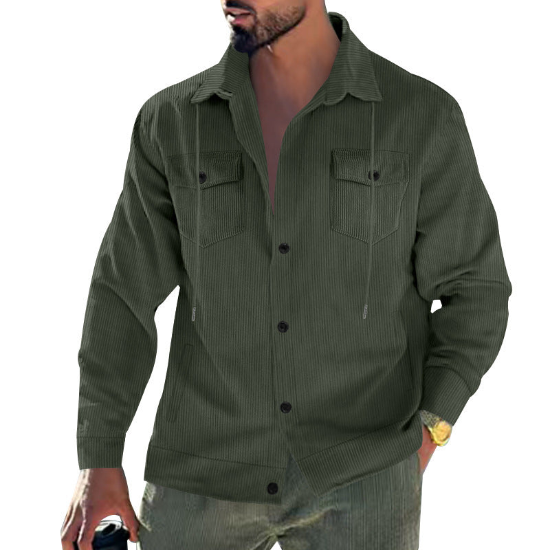 Herren Cord-Jacke mit praktischen Taschen und klassischem Schnitt Heidi-Mode