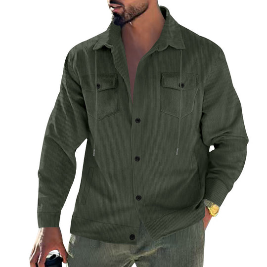 Herren Cord-Jacke mit praktischen Taschen und klassischem Schnitt Heidi-Mode