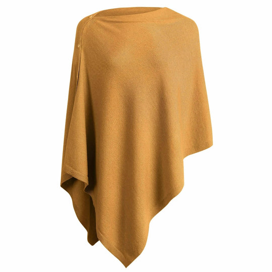 Damen vielseitiger Poncho aus hochwertiger Materialmischung Heidi-Mode