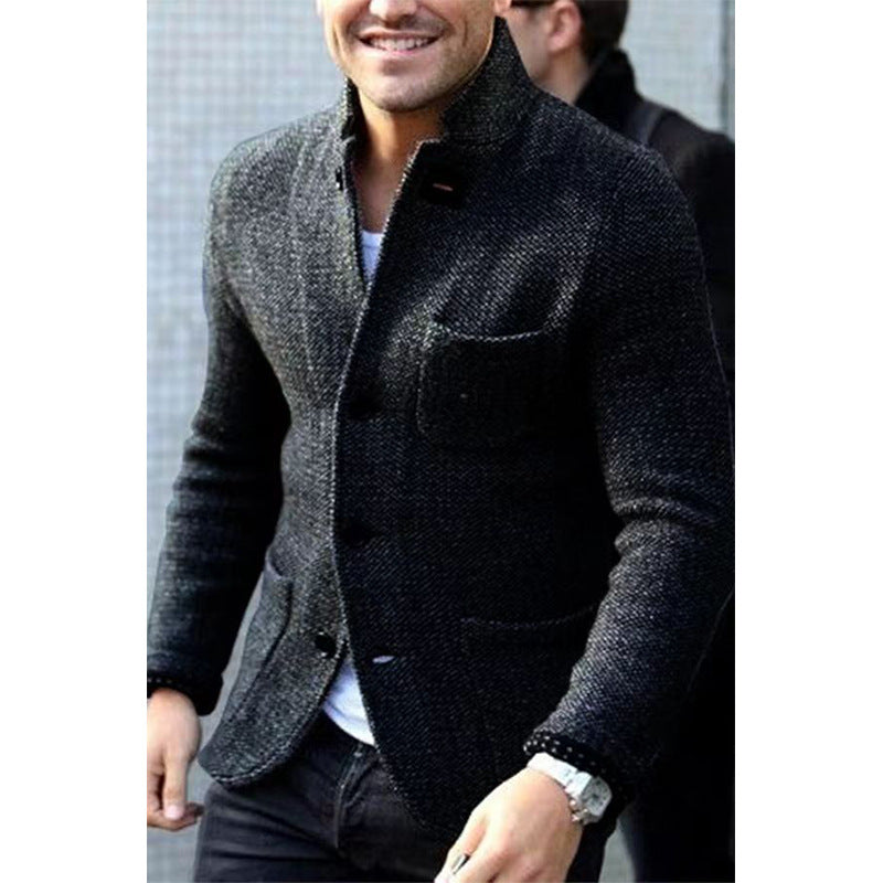 Herren Casual Chic Strickblazer Heidi-Mode