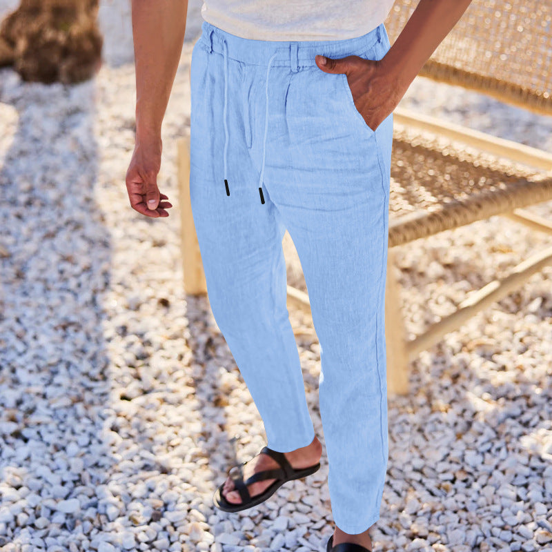 Herren entspannende Freizeithosen mit verstellbarem Bund Heidi-Mode