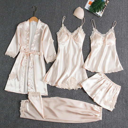 Weißes Gold Pyjama-Set