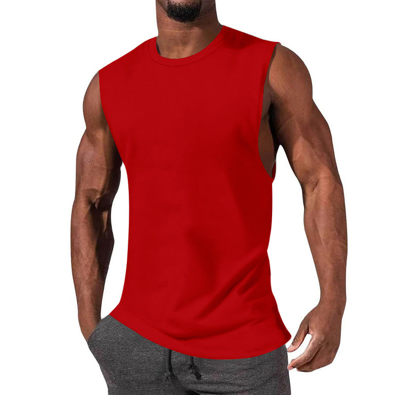 Herren ärmelloses Sport-Tanktop aus atmungsaktiver Baumwolle mit modernem Schnitt Heidi-Mode
