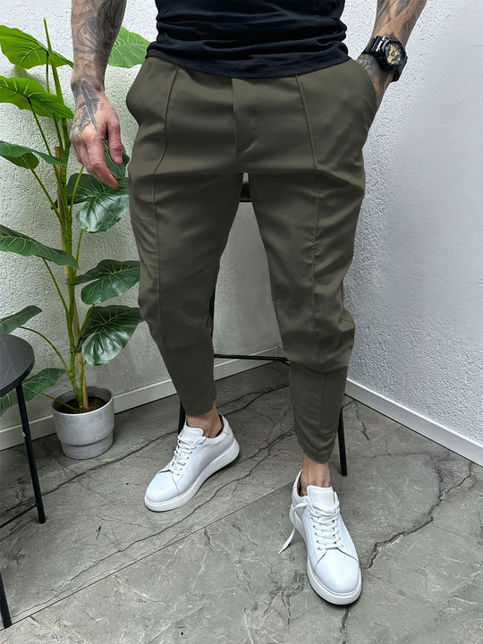 Herren Slim-Fit Jogginghose mit praktischem Taschen-Design und elastischem Bund Heidi-Mode