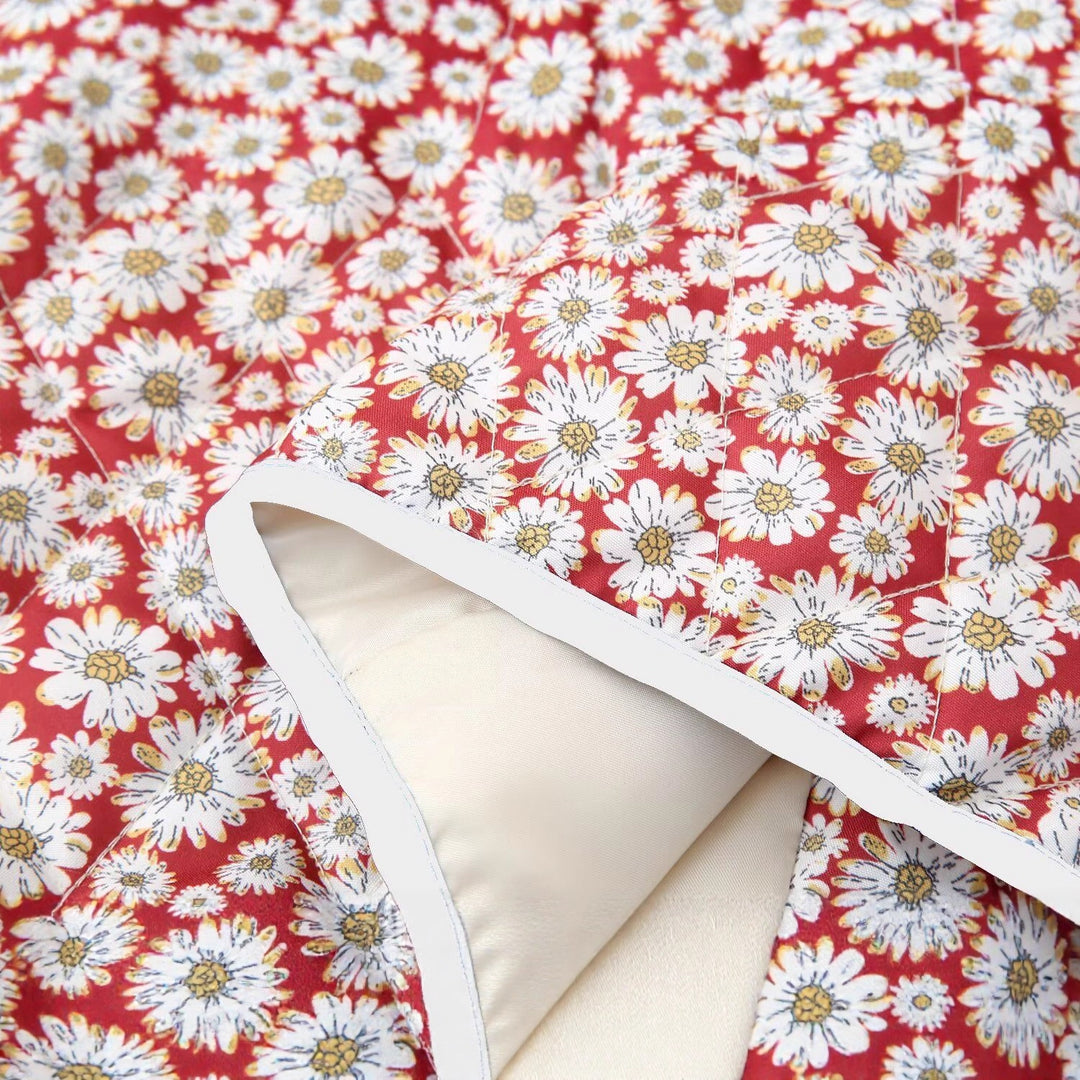 Damen Blütenmuster Jacke mit praktischen Taschen und elegantem Kragen Heidi-Mode