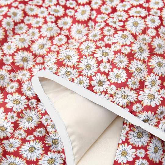 Damen Blütenmuster Jacke mit praktischen Taschen und elegantem Kragen Heidi-Mode