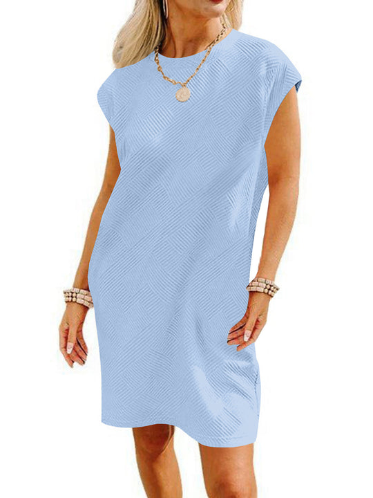 Damen Lockeres Sommerkleid mit strukturiertem Design und schickem Schnitt Heidi-Mode