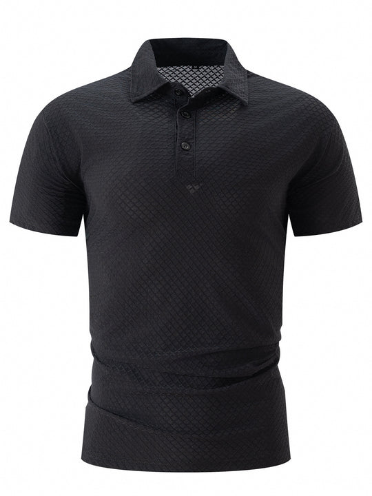Herren Poloshirt mit strukturiertem Design und atmungsaktiven Eigenschaften Heidi-Mode