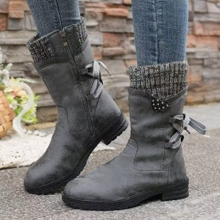 Damen modische Stiefeletten mit stylischen Details und praktischem Reißverschluss Heidi-Mode
