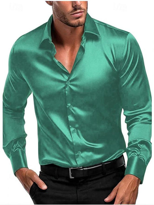 Herren Elegantes und zeitloses Seidenhemd Heidi-Mode