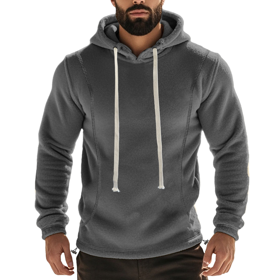 Herren Hochwertiger Fleece-Hoodie mit praktischer Kängurutasche und stylischem Design Heidi-Mode