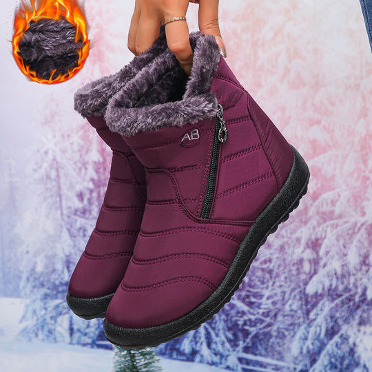 Damen Thermo-Winterstiefel mit kuscheligem Innenfutter und seitlichem Reißverschluss Heidi-Mode
