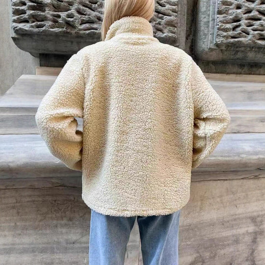 Damen kuscheliger Fleece-Jacke Heidi-Mode