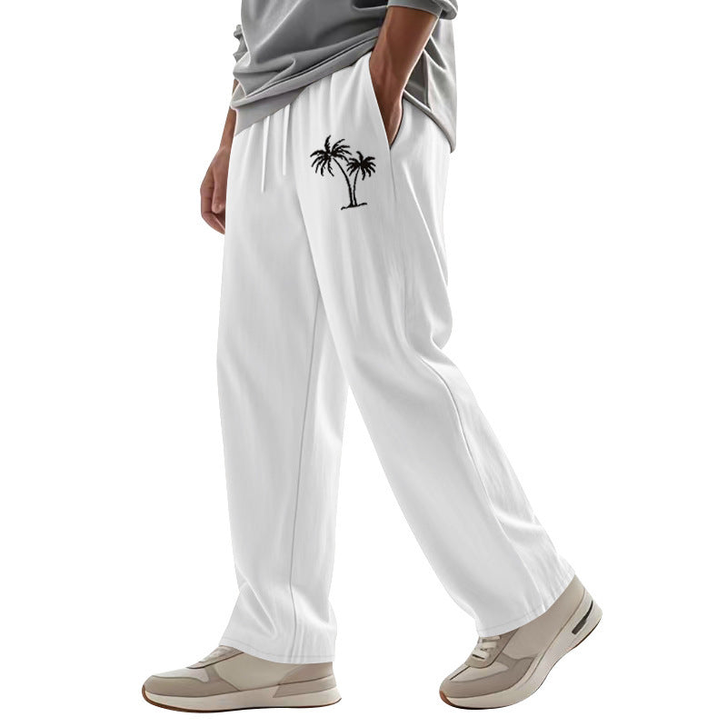 Herren Legere Freizeithose mit seitlichem Logodruck Heidi-Mode