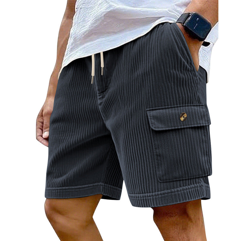 Herren Cargo-Shorts mit schmalem Schnitt und praktischen Seitentaschen Heidi-Mode