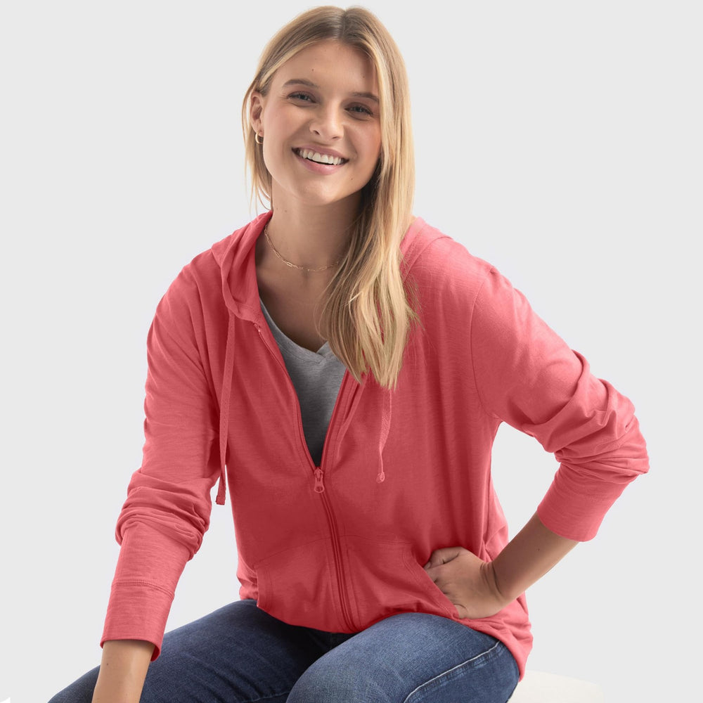 Damen Kapuzenjacke aus atmungsaktivem Material Heidi-Mode