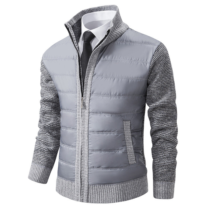 Herren sportive Kapuzenjacke mit strukturiertem Material und eleganten Details Heidi-Mode