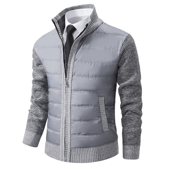 Herren sportive Kapuzenjacke mit strukturiertem Material und eleganten Details Heidi-Mode