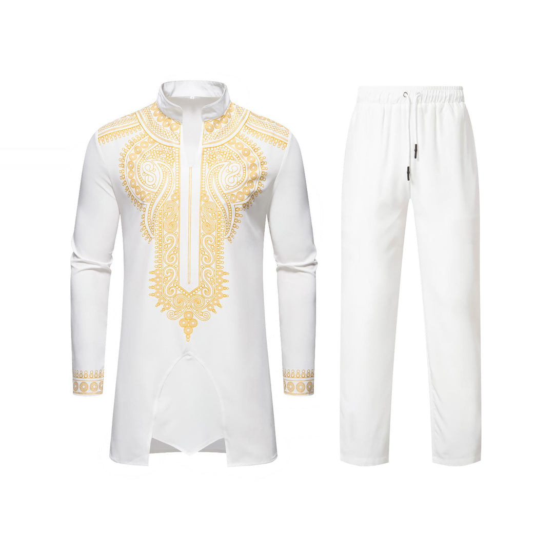 Herren Traditionelles Kaftan-Outfit mit einzigartiger Stickerei Heidi-Mode