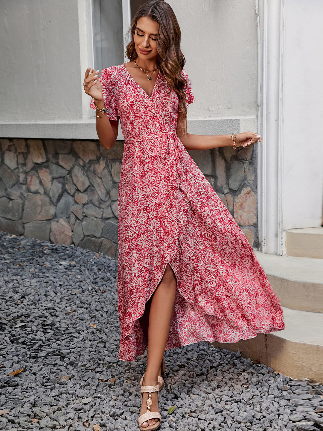 Heidi-Mode | Gedrucktes One-Piece Strandkleider für Frauen