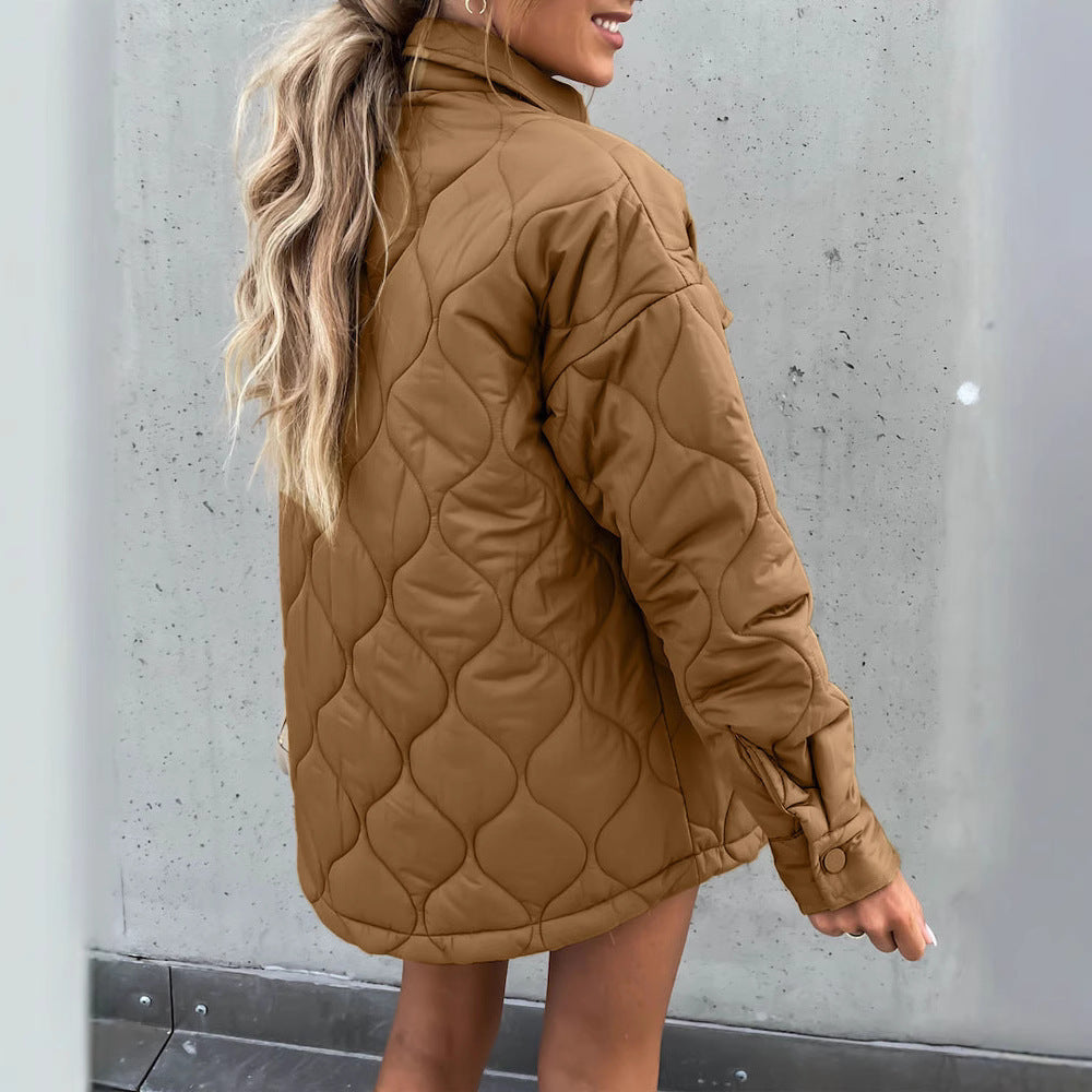 Damen Steppjacke im lässigen Oversized-Stil Heidi-Mode
