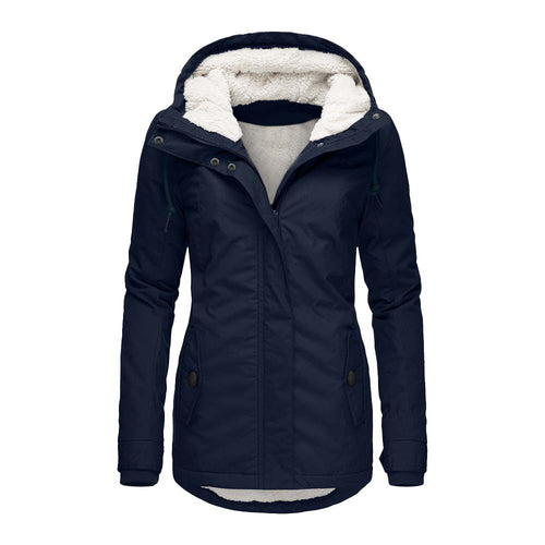 Damen warme Outdoor-Jacke mit kuscheligem Futter Heidi-Mode