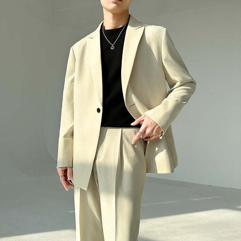 Herren eleganter Anzugblazer mit modernem Schnitt und feinem Innenfutter Heidi-Mode