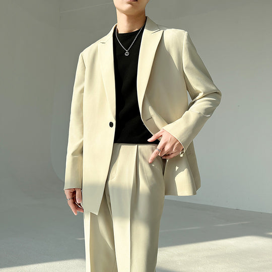 Herren eleganter Anzugblazer mit modernem Schnitt und feinem Innenfutter Heidi-Mode