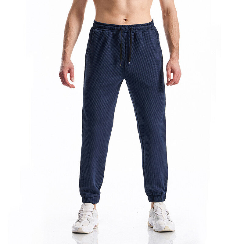Herren Freizeit-Jogginghose mit elastischem Bund und atmungsaktiven Stoffen Heidi-Mode