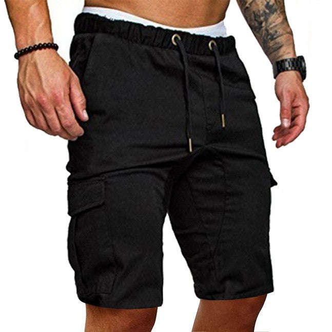 Herren Cargo-Shorts mit elastischem Bund und praktischen Taschen Heidi-Mode