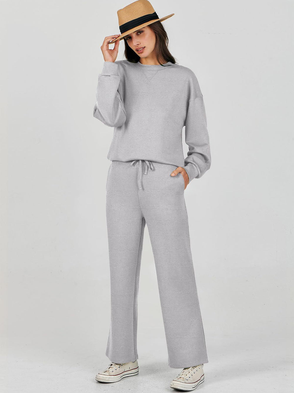 Damen entspannten Komfort Sweatset Heidi-Mode