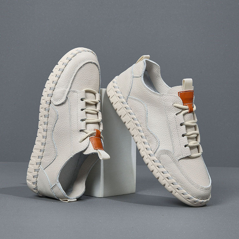 Herren Freizeit Leder Sneakers Heidi-Mode