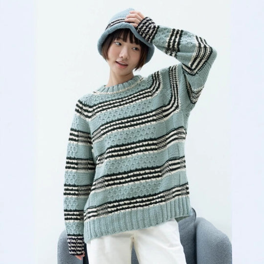 Damen gestrickter Pullover Heidi-Mode