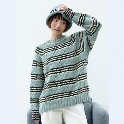 Damen gestrickter Pullover Heidi-Mode