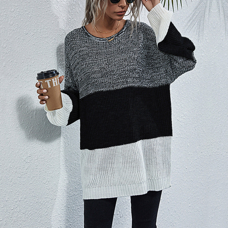 Damen lässiger Oversized Pullover Heidi-Mode